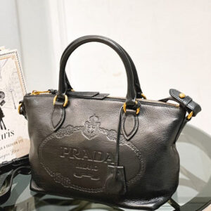 Prada Black Milano Small Tote Bag