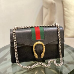 Gucci Black Web Mini Dionysus Shoulder Bag