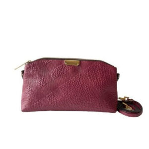 Burberry Pink Embossed Check Crossbody bag