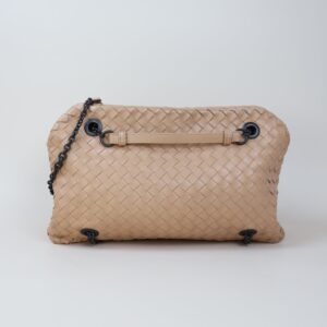 Bottega Veneta Nude Nappa Intrecciato Duo Petale Bag