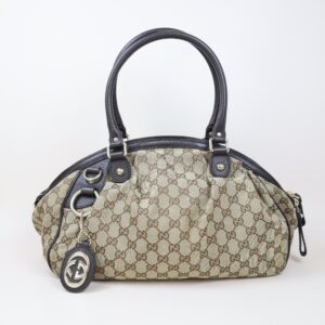 Gucci Ebony GG Sukey Bag