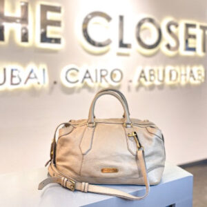 Burberry Beige Bowler Tote Bag