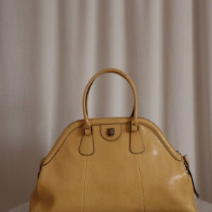 Gucci Yellow Python Rebella Large Bag