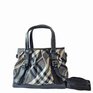 Burberry Bicolor Beat Check Lowry Bag