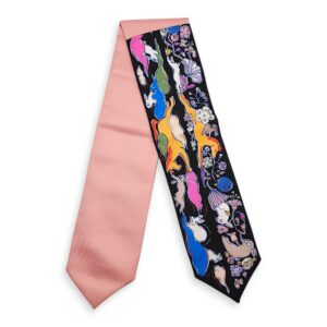 Mille Et Un Lapins Souatine Twill Up Black Twilly in Silk