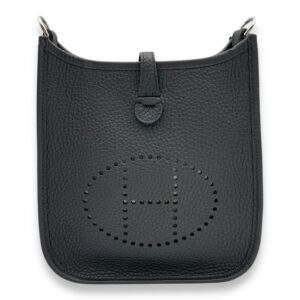 Evelyne Mini Black in Clemence, Palladium hardware