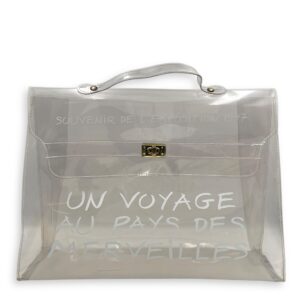 Kelly 40 in Vinyl, Gold hardware