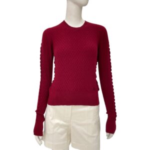 23A CC 34 Red Pullover in Cashmere, Polyester, Resins