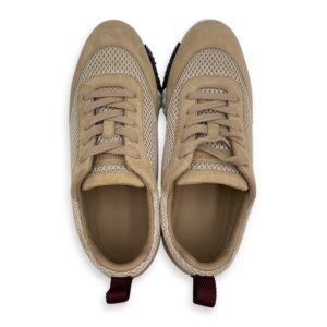 Bouncing 36 Beige Argile Sneakers in Suede Leather