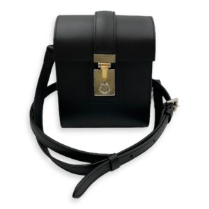 Cabotine Sling Black Crossbody Bag in Calfskin, Silver hardware