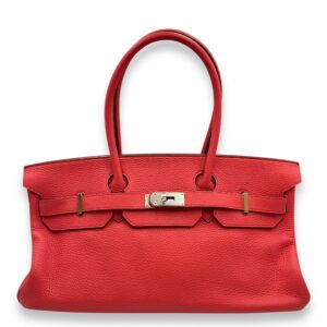 Shoulder Birkin 42 Bougainvillier in Clemence, Palladium hardware