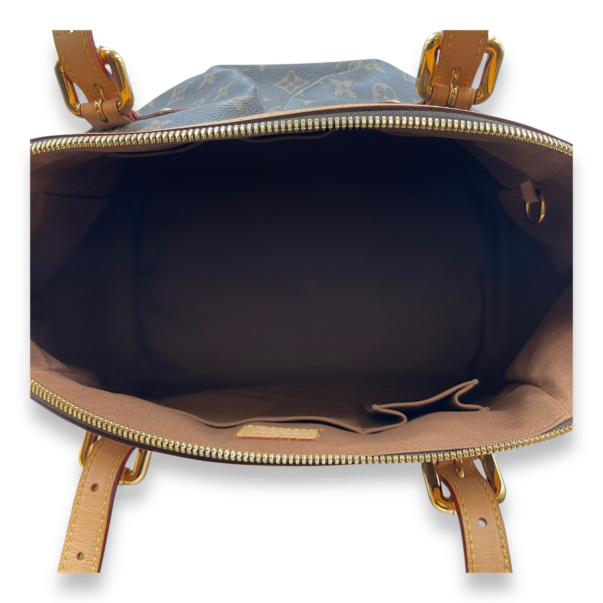 Tivoli GM Monogram Brown Top Handle Bag in Canvas, Gold hardware - Image 7