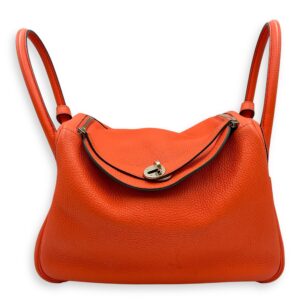 Lindy Verso 30 Orange Poppy/Bordeaux in Clemence, Palladium hardware