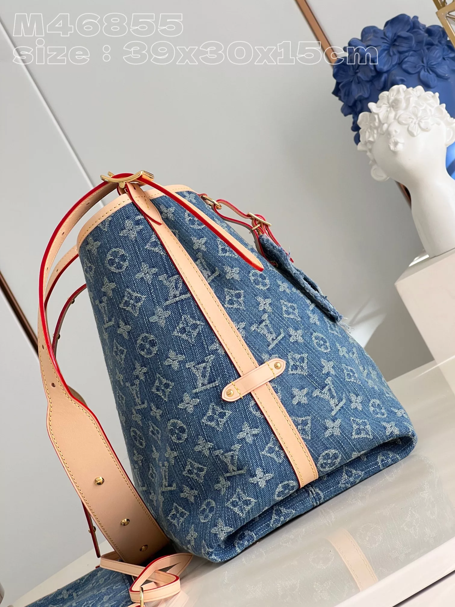 CarryAll MM Monogram Denim - ReplicaBags.is - Image 7