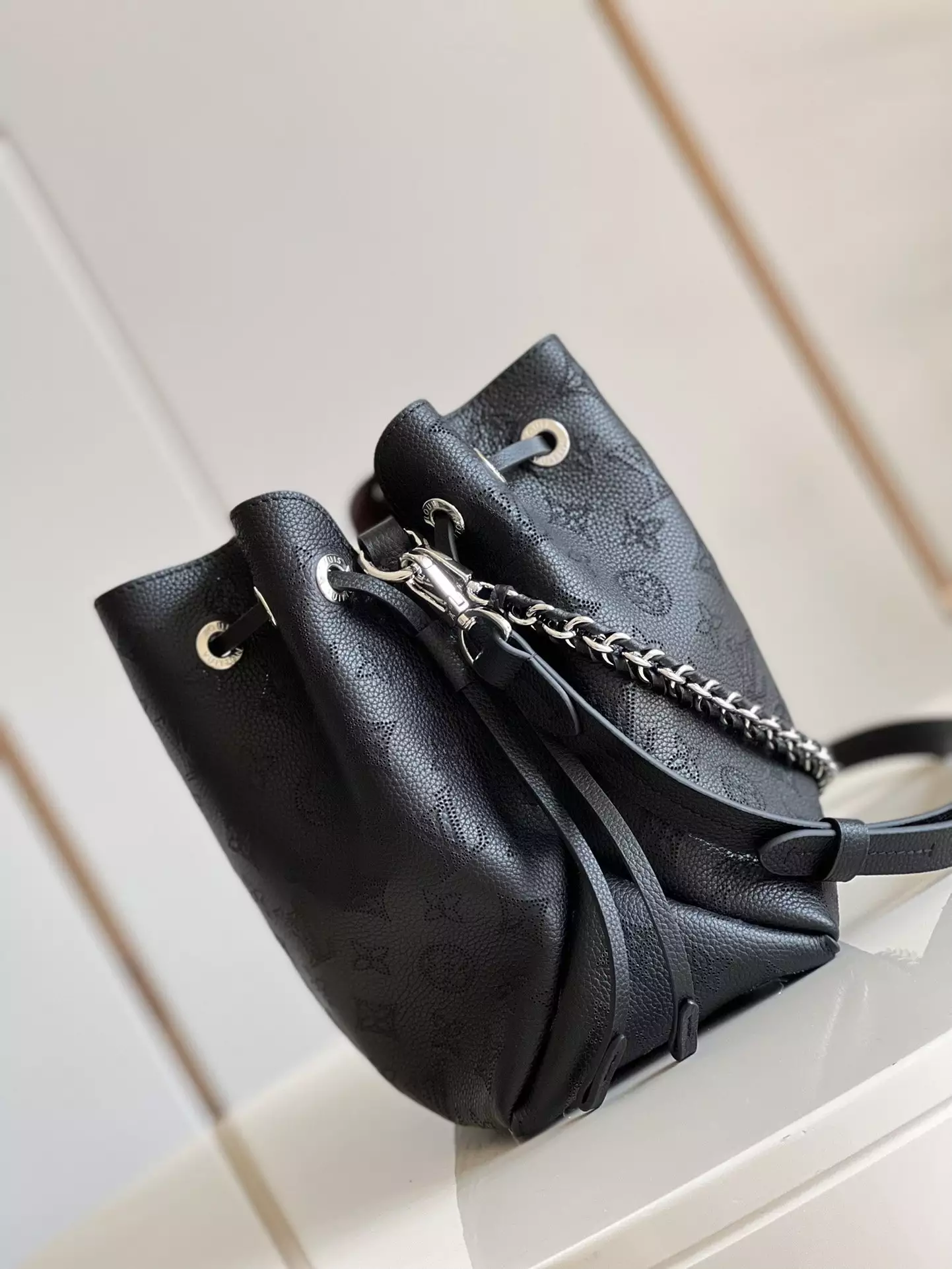 Bella Tote Black Mahina Calfskin - Repbags.ru - Image 6