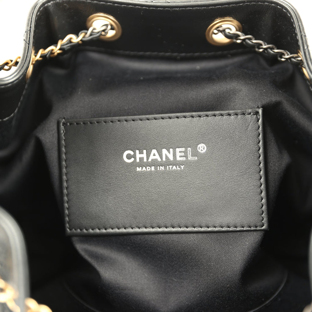 Chanel Small 25 Hobo Bag Black Shiny Crumpled Calfskin Mixed Metal Hardware - Image 10