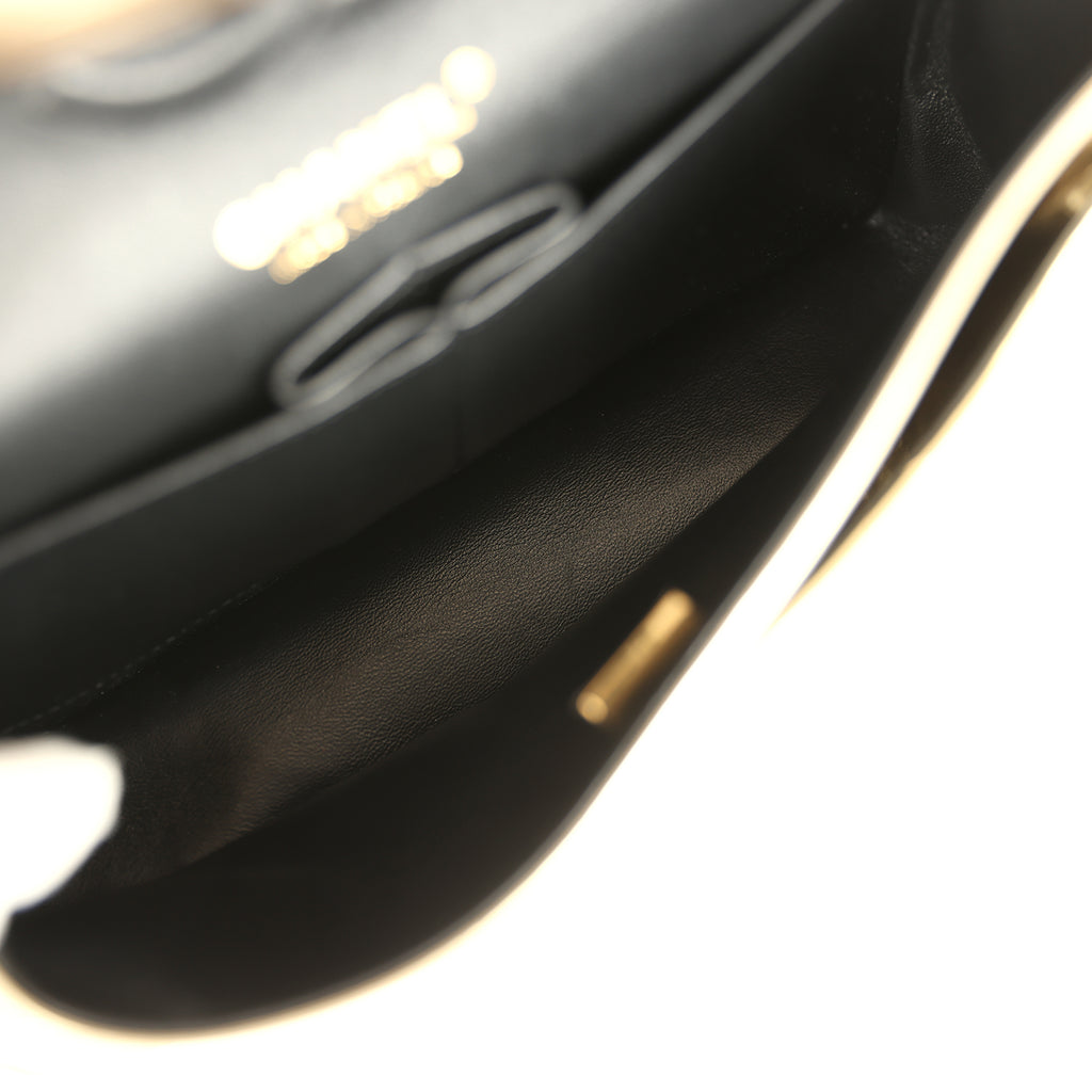 Chanel Small Classic Double Flap Gold Hammered Metallic Calfskin Brushed Gold Hardware - Image 10