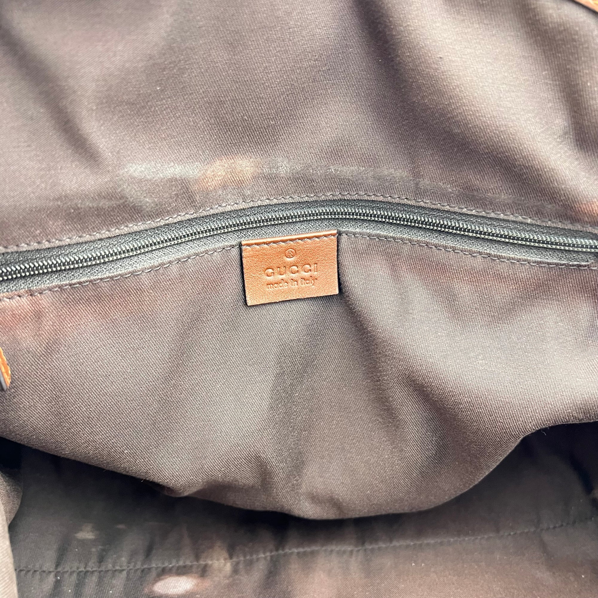 GG Top Handle Bag Brown in Jacquard, Gold hardware - Image 12