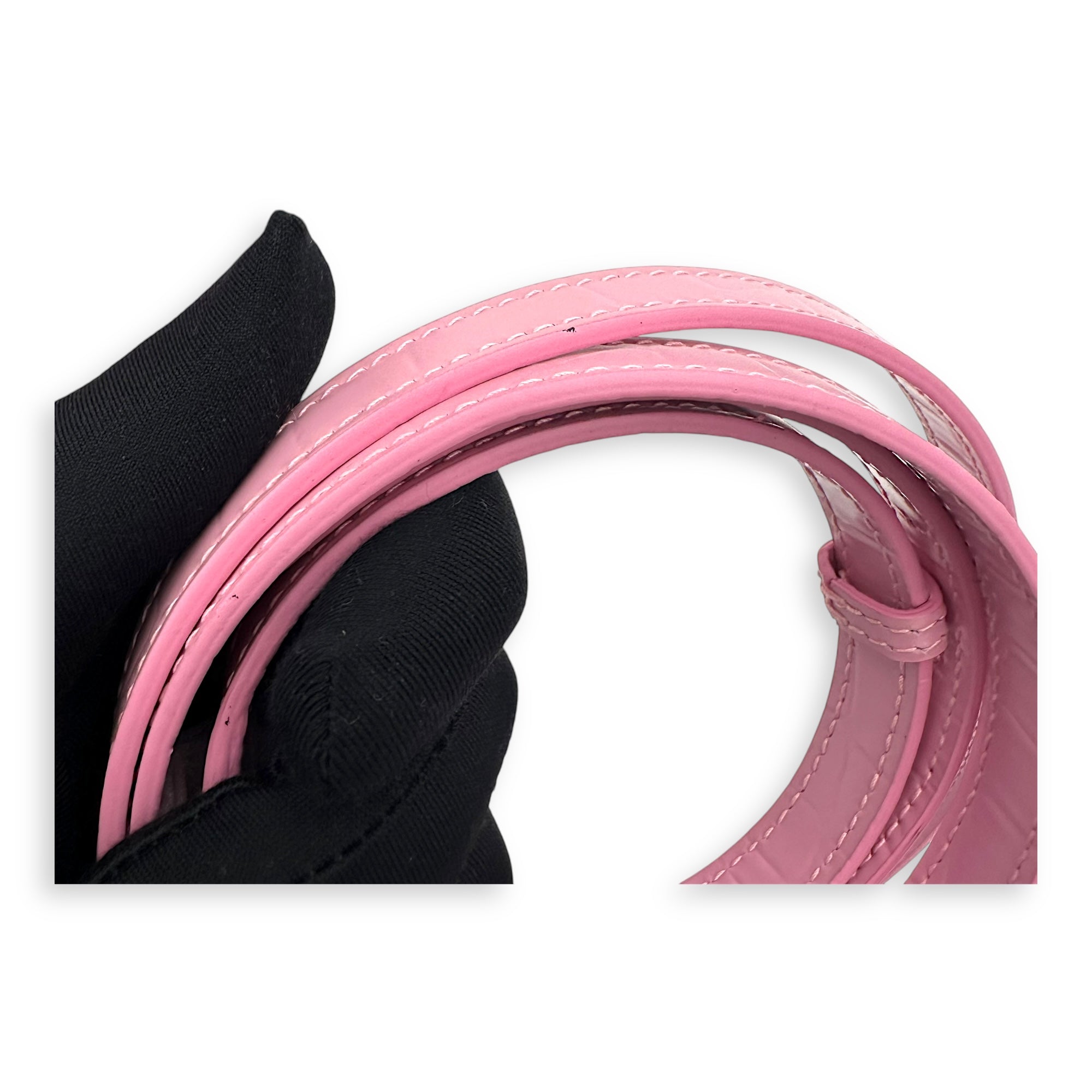 Ville Top Handle Bag Pink in Calfskin, Silver hardware - Image 13