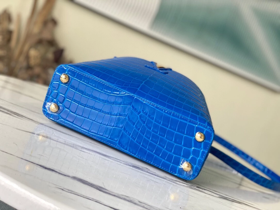 Capucines BB Crocodilien Brillant Bag - Image 7