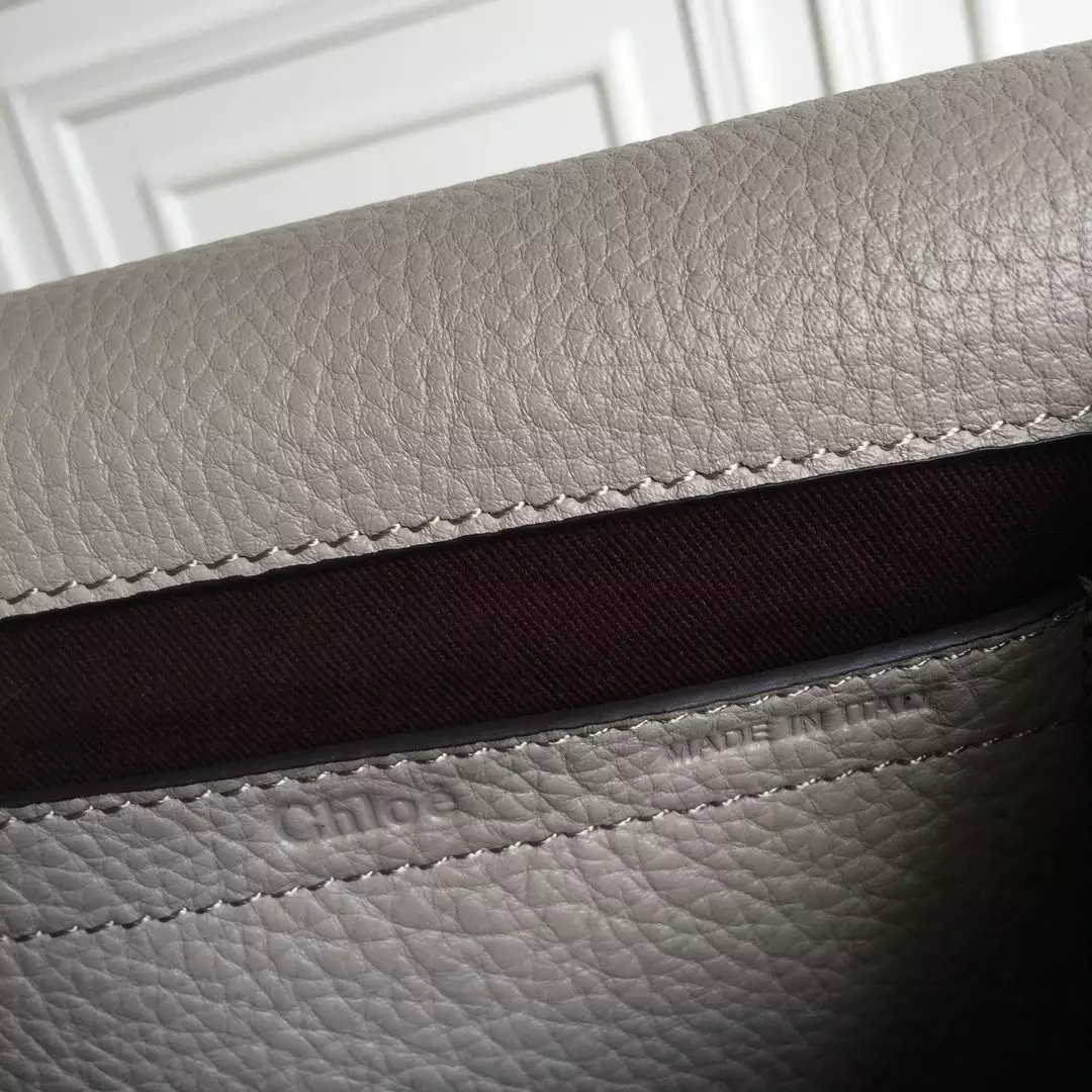 Chloé Marcie Cashmere Grey Medium Saddle Bag - Repbags.ru - Image 10