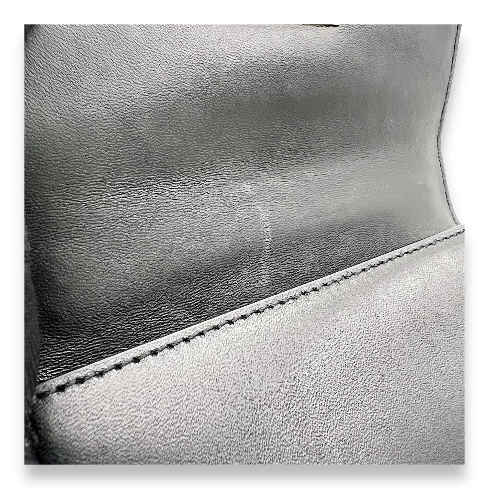 30 Montaigne Micro Black Crossbody Bag in Calfskin, Gold hardware - Image 10