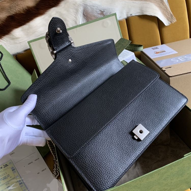 Dionysus small shoulder bag Black leather - Image 9