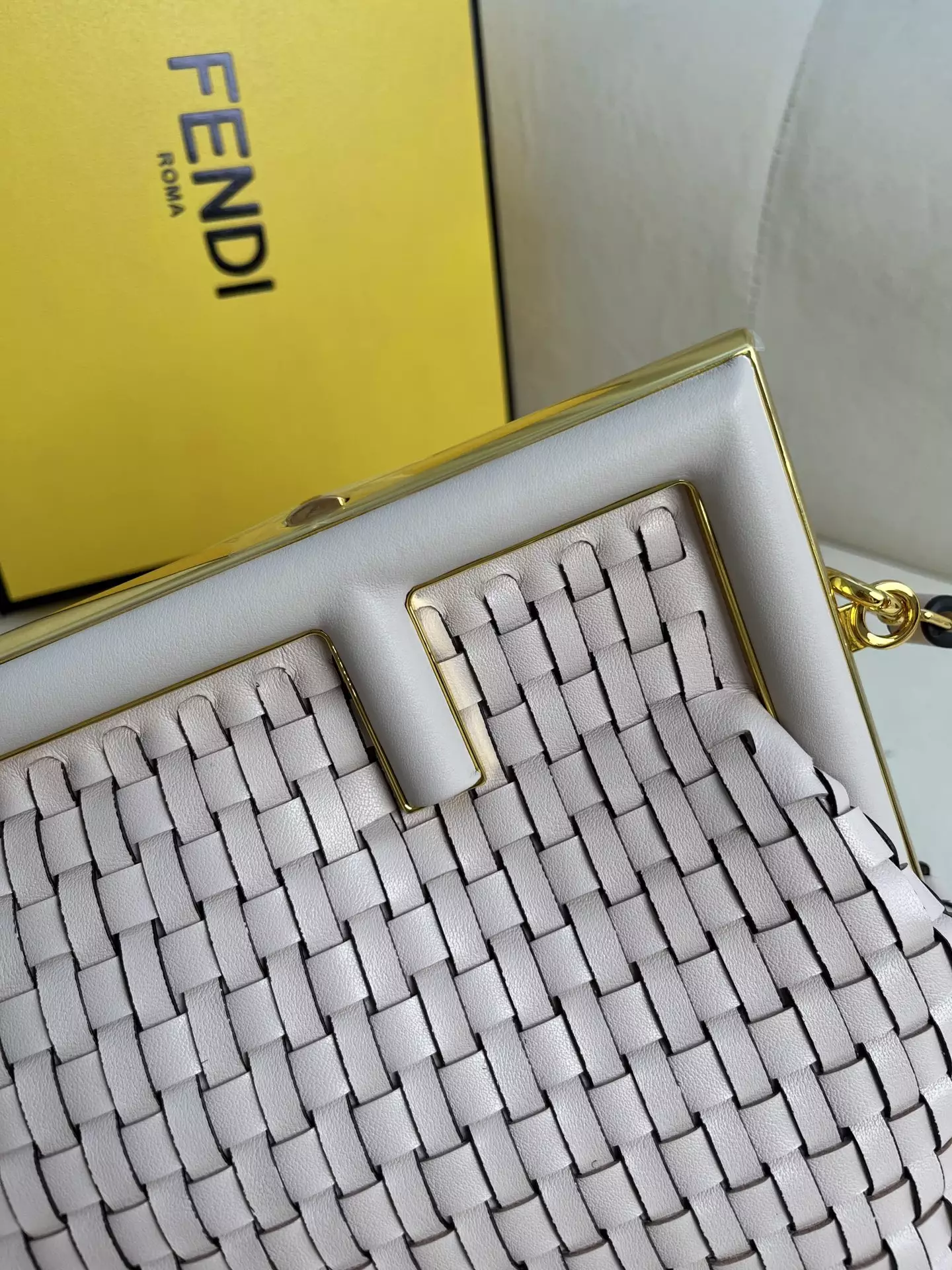 Fendi First Small Camellia Interlaced Leather Bag - Repbags.ru - Image 4