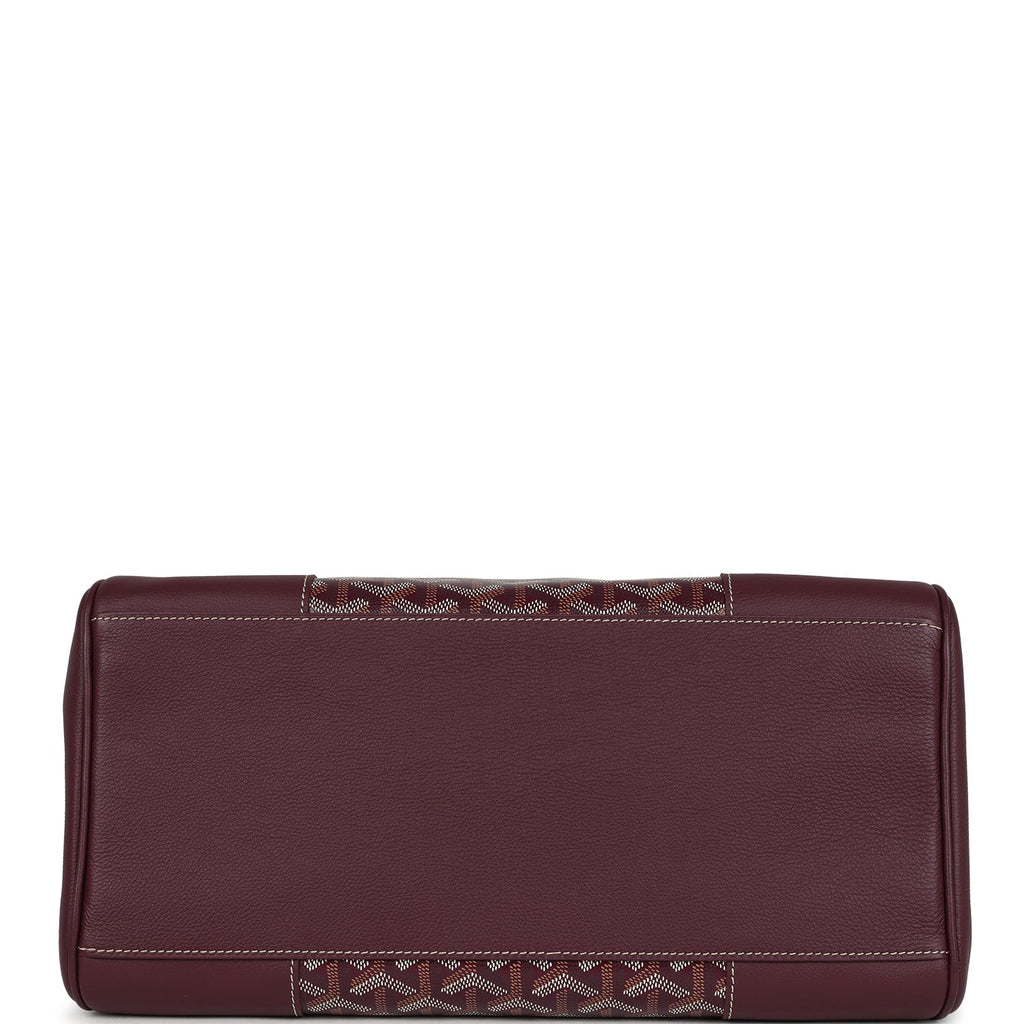 Goyard Saigon Tote Burgundy Goyardine Canvas Palladium Hardware - Image 8