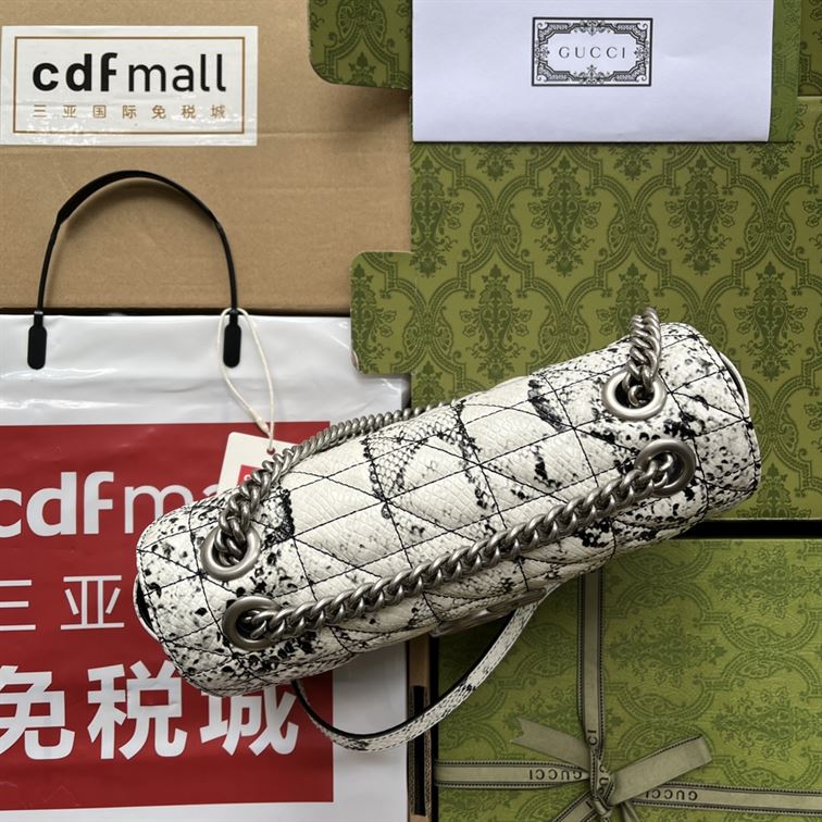 GG Marmont small python shoulder bag - Image 7