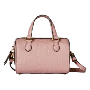 GG Super Mini Top Handle Bag Rose Beige Leather - Repbags.ru