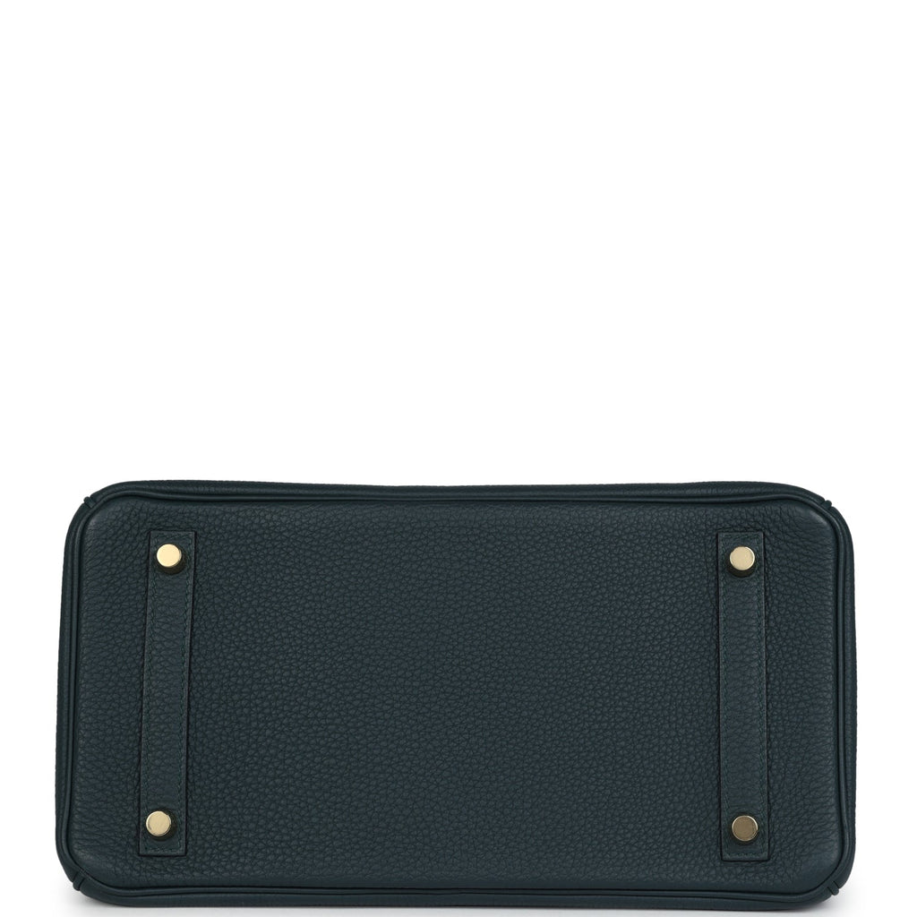 Hermes Birkin 30 Vert Cypress Togo and Matte Alligator Touch Gold Hardware - Image 7