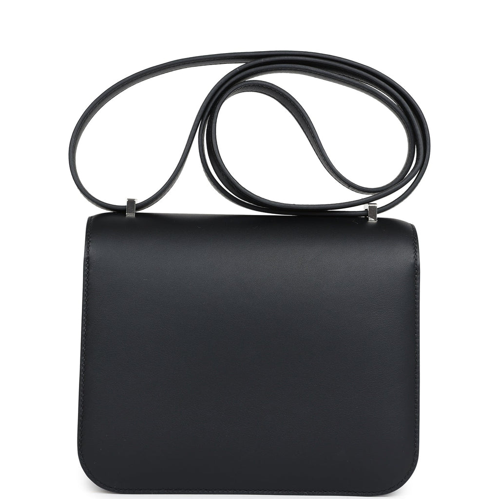 Hermes Constance 18 "Dancing Flowers" Black Embroidered Swift Palladium Hardware - Image 5