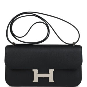 Hermes Constance Elan Black Epsom Palladium Hardware