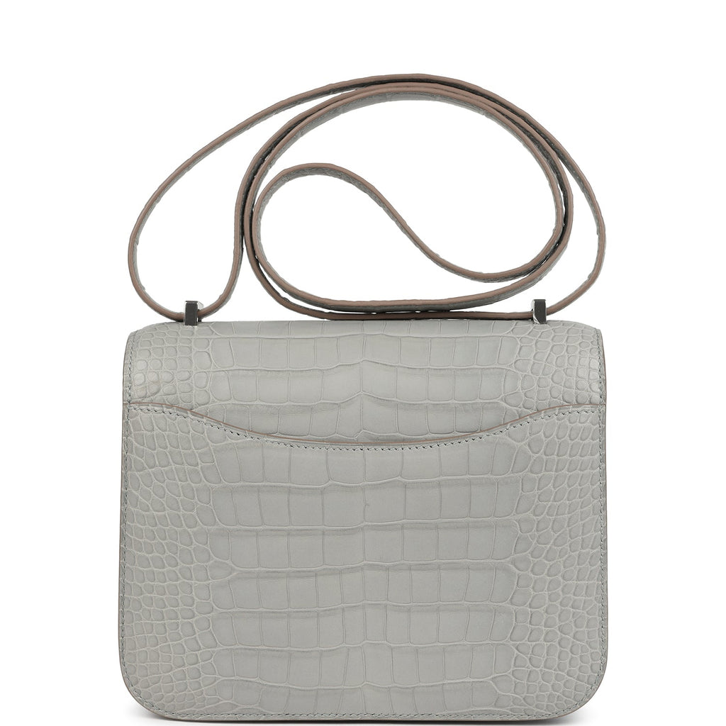 Hermes Constance 18 Gris Perle Matte Alligator Palladium Hardware - Image 5
