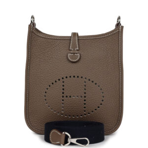 Hermes Evelyne TPM Etoupe Clemence Palladium Hardware