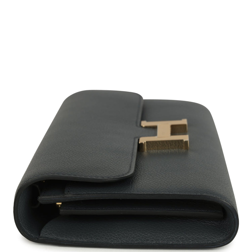 Hermes Constance Wallet To Go Gris Misty Evercolor Permabrass Hardware - Image 4