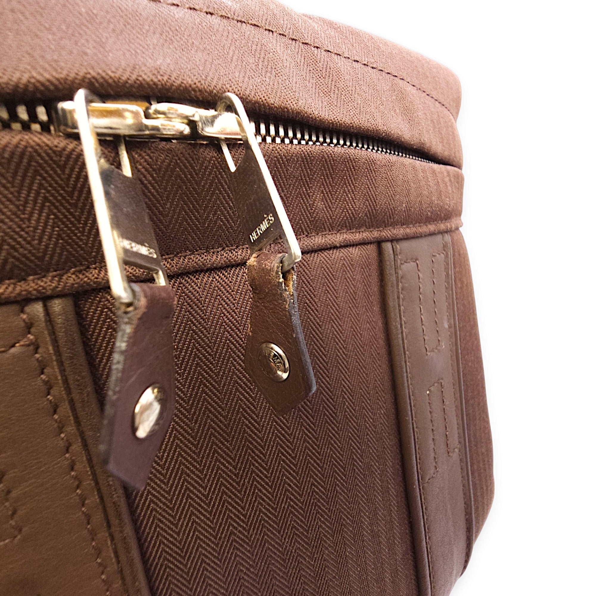 Acapulco Vanity Chocolate in Toile, Palladium hardware - Image 4