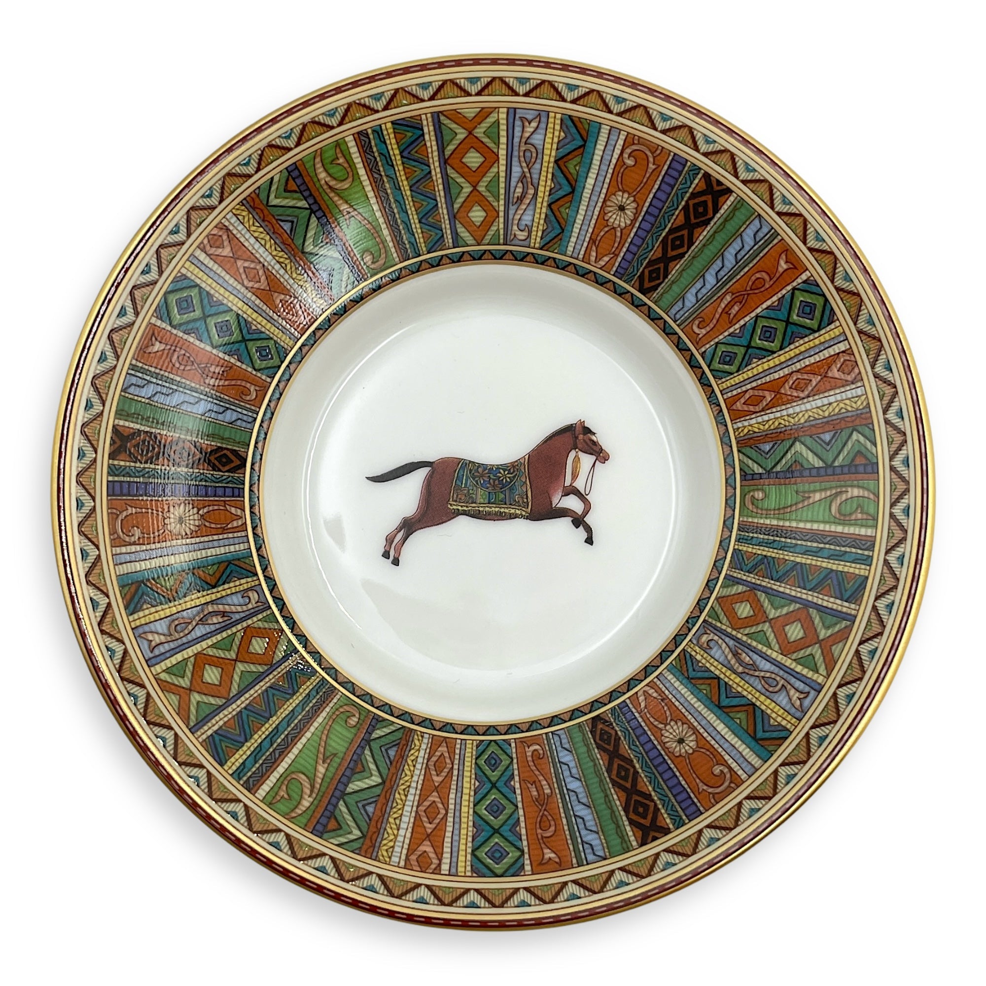 Cheval d’Orient tea cup with lid and saucer Large MultiColor Tableware - Image 4