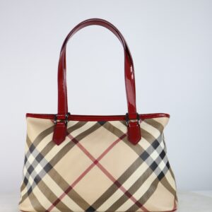 Burberry Red Supernova Regent Tote Bag