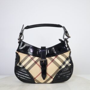 Burberry Black Nova Check Shoulder Bag