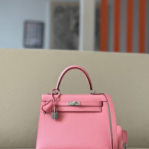 Kelly 25 Epsom Rose Confetti (1Q) Palladium Hardware