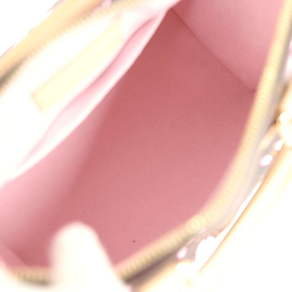 Louis Vuitton X Takashi Murakami Cherry Blossom Speedy 25 Bandouliere Brown Monogram Gold Hardware - Image 9