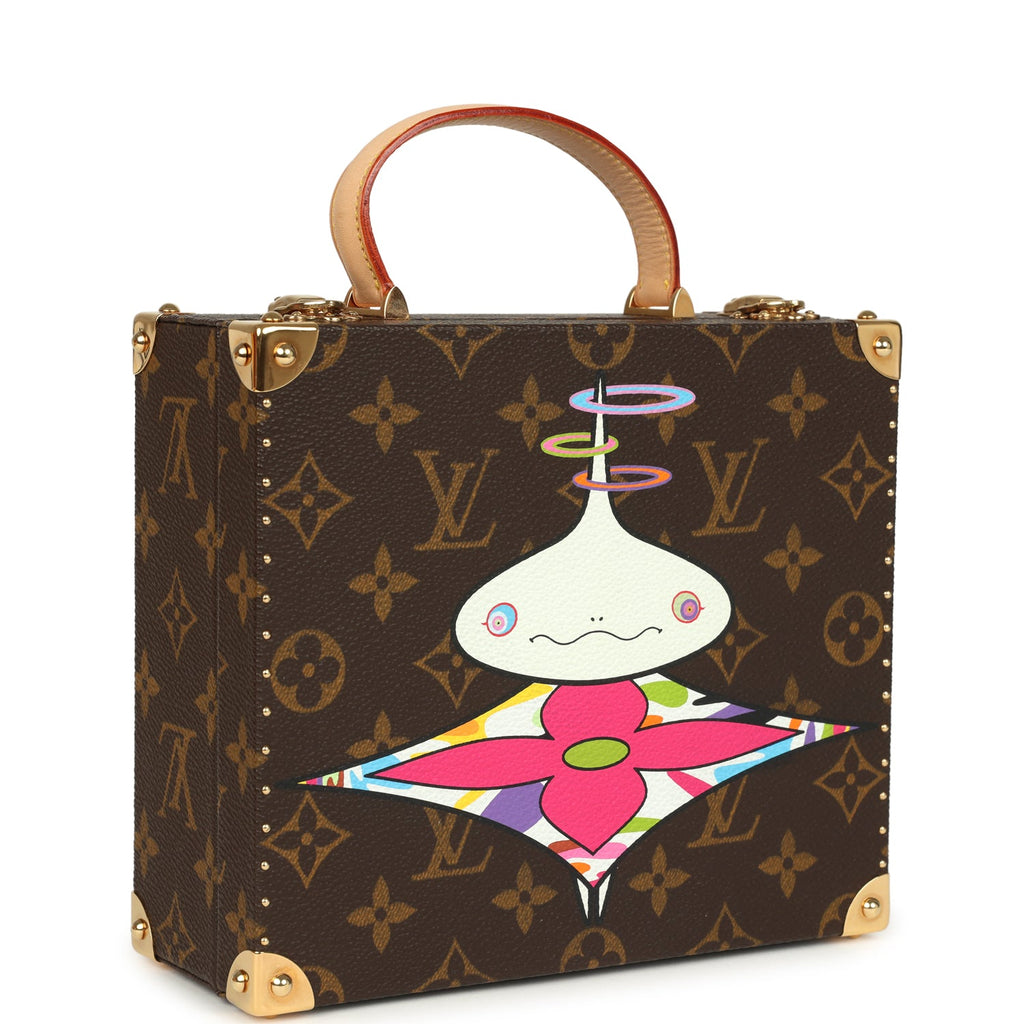 Vintage Louis Vuitton x Takashi Murakami Onion Head Jewelry Trunk Brown Multi Monogram Brass Hardware - Image 3