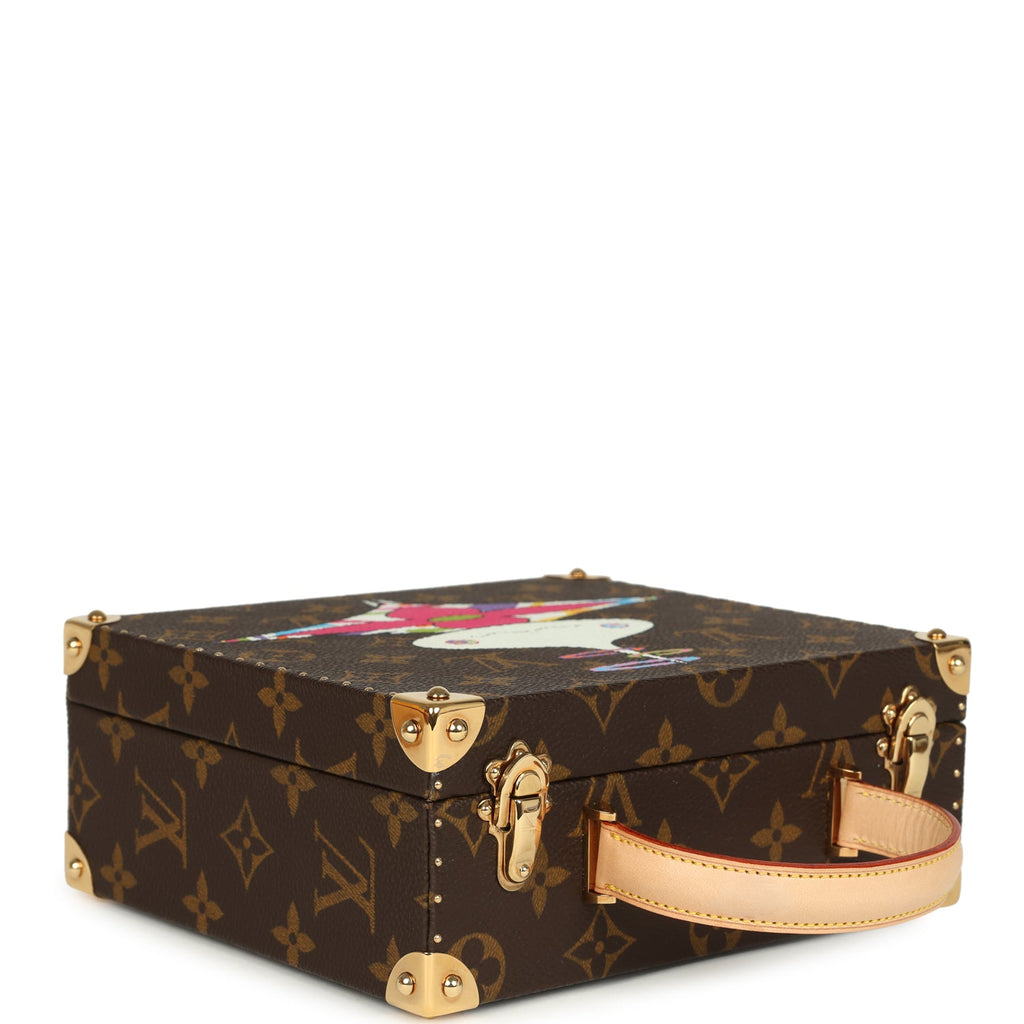 Vintage Louis Vuitton x Takashi Murakami Onion Head Jewelry Trunk Brown Multi Monogram Brass Hardware - Image 8