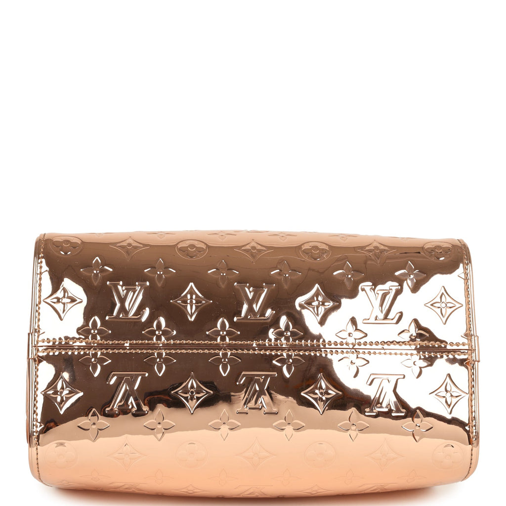 Louis Vuitton Speedy 25 Bandouliere Copper Monogram Miroir Rose Gold Hardware - Image 7
