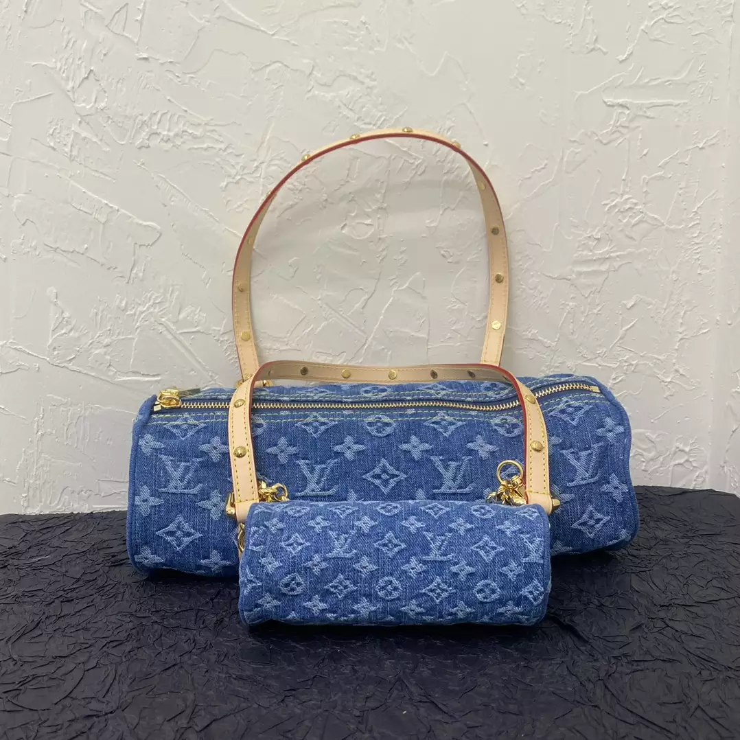 LV Remix Papillon Monogram Denim - Repbags.ru - Image 3