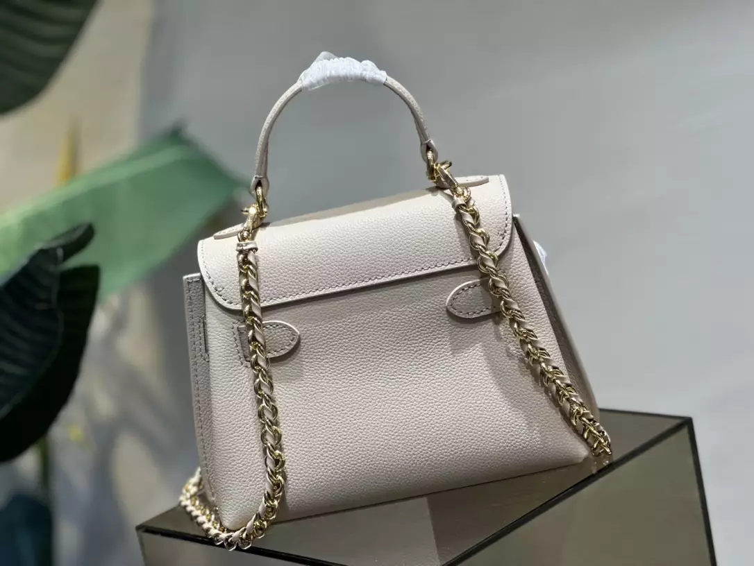 LockMe Ever Mini Greige Leather - Repbags.ru - Image 4