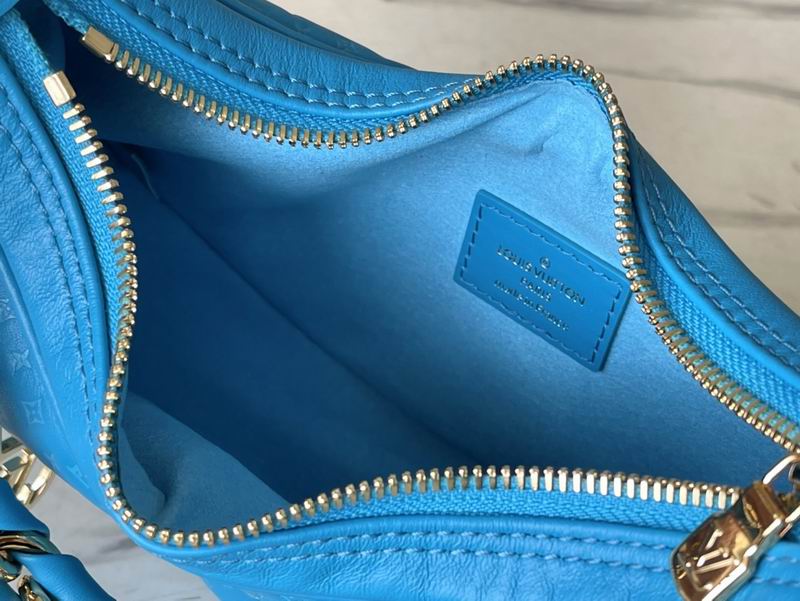 Louis Vuitton Loop Baguette Blue Calfskin - Image 11