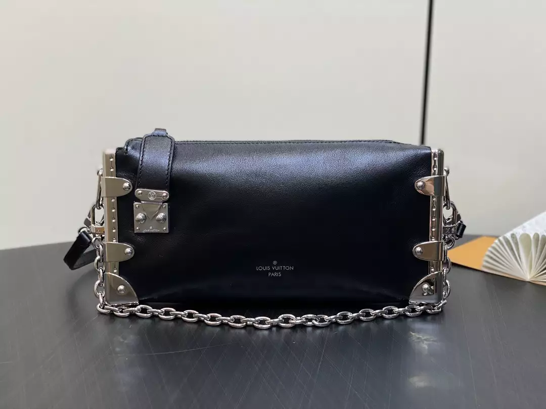 Louis Vuitton Slim Trunk Black Calf Leather Bag - Repbags.ru - Image 4